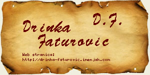 Drinka Faturović vizit kartica